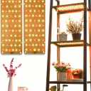 DOMMIA Panel Grow Light for Indoor Plants, 20W Ultra-Thin Full Spectrum LED Grow Light for Shelf & Cabinet, Dimmable with 6/12/16H Timer, Warm White, 1-Pack