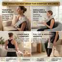 Microwavable Deluxe Body Wrap – 30" x 6" Flexible Therapeutic Thermal Compress, Reusable Moist‑Heat Heating Pad for Neck, Shoulders, Back & Body