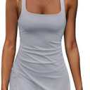 Nirovien Womens Tennis Dress with Built in Shorts Athletic Dresses Workout Dress Skort Dress Golf Outfits, S
