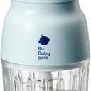 Bc Babycare Baby Food Maker-Glass Baby Puree blender for Fruit, Vegatable & Meat,Mini Food Processor for Potatoes, Grapes & Strawberries,Blue,10oz