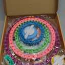 READAEER Round Knitting Looms Set Craft Kit Tool with Hook Needle and Pompom Maker