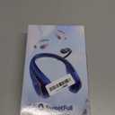 SWEETFULL Portable Neck Fan 360 Cooling Bladeless Personal Fan | No Hair Twisting - 4000mAh USB Rechargeable Wearable Fan for Travel, Birthday Gifts for Men, Women, Mom, and Dad (A1 Blue)