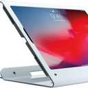 Theft-Deterrent Kiosk CTA Sleek Rotating Theft-Deterrent Kiosk Stand with Optional Swivel for Retail Transactions and Security Locking Cable for iPad Pro 3rd Gen. 12.9-Inch (PAD-RTDW13) White