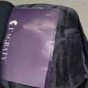 L'AGRATY Weighted Lap Blanket 5lb: Small Weighted Blanket for Adults Portable Travel - Cooling Pad for Relaxation Sleeping - Cozy Washable All-Season (29" x 24") (01-dark Grey)