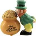 Pacific Giftware Luck of The Irish Pot of Gold Magnetic Salt & Pepper Shakers