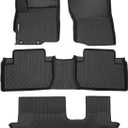 Binmotor-Floor Mats for Mitsubihi Outlander 2014-2021, All Weather Car Floor Mat for Outlander Accessories TPE Heavy Duty Liners