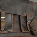 cuero Retro Brown Laptop Messenger Bag Office Briefcase Crossbody Travel Bag For Men And Women Bag Office Laptop Bag