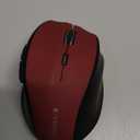 E-YOOSO Wireless Mouse for Laptop, Portable Optical Computer Mouse, 6 Buttons, Cordless 2.4GHz with USB Receiver, 5-Level 4800 DPI, 18 Months Battery Life, for PC, Chromebook, Windows, Mac(Red)