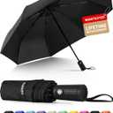 Seniny Windproof Travel Umbrella, Automatic Umbrellas for Rain, Portable & Compact Umbrellas for Backpack, Strong UV for Protection, Folding Small Sun Umbrella for Car, Walking