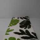 Bathroom Runner Rug Long Green Leaf Bath Mat Non Slip Microfiber Absorbent Washable Bath Rug Runner Boho Floor Carpet for Bathroom Shower 20x47