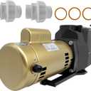 W3SP2610X15 1.5HP Super Pool Pump Compatible with Hayward SP2610X15 Single Speed Pump, for All In-Ground Pool and Spa 115/230V