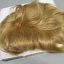Blonde Hair Topper Wiglets Hairpieces for Thinning Short Hair Toupee for Women Synthetic Hair Topper Instant Volume Fullness