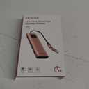 GiGimundo LK10 USB3.0 Displaylink Docking Station Dual 4K 60Hz for M1 M2 M3 MacBook/PC/Laptop, Portable DisplayLink Adapter with 3xUSB3.2 Ports, 2xHDMI, 2xDP, USB-C PD100W, Ethernet, Audio, Silver