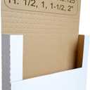 50 Pack Corrugated Book Mailer, 12-1/8" x 9-1/8" x 2" Height Adjustable Shipping Boxes, White (YD1292E50)