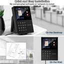 KUIIYER 3 in 1 Employees Time Clocks for Small Business (Face + Palm Print + Password) Employee Clock in & Out Machine Biometric Attendance Punch Clock Recorder Tracker (No Monthly Fee)