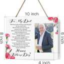 IAXIC Fathers Day, To Dad Photo Frame Gifts, Wooden Picture Frame Gift, Daughters Picture Tabletop Frame, Gifts for Dad from Daughter Son