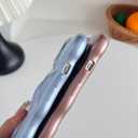 Caseative for iPhone 15 Case,Water Ripple Wave Meteorite Bubble Chrome Plating Electroplated Candy Phone Case (Silver)