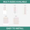 MIULEE Non-See-Through French Door Curtains for Door Window, Privacy Light Filtering Sheer Curtains for Decoration, Window Drapes with Rod Pocket and Tie Back, White, 26 x 72 inches, 2 Panels