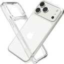 Wuwedo for iPhone 17 Pro Max Clear Bumper Frame No-Back Case, Slim Fit Ultra-Light Anti-Yellowing Transparent Protection Heat Dissipation Bezel Phone Cover Case 6.9" 2025