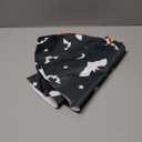 WUWOLI Halloween Goth Bats and Moon Christmas Tree Skirt, Thickened Apron, Xmas Tree Skirts Mat for Home Farmhouse Party Holiday Decor