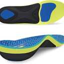 220+lbs Arch Support Inserts,Heavy Duty Plantar Fasciitis Insoles for Men Women,Orthotic Inserts with Heel Cushion,Pain Relief for Standing All Day Mens 5-5.5 | Womens 7-7.5 (Ice Blue)