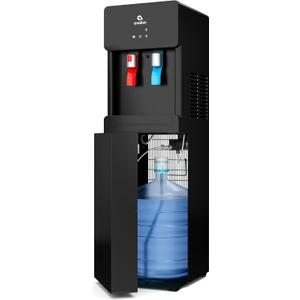 Avalon A6BLWTRCLRBLK Touchless Bottom Loading Cooler Dispenser-Hot & Cold Water, Child Safety Lock, Innovative Slim Design, Holds 3 or 5 Gallon Bottles-UL-Black