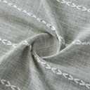 RoomTalks Sage Green Boho Farmhouse Kitchen Curtains 36 Inch Length Striped Summer Spring Cute Modern Chic Cotton Polyester Tassel Short Cafe Curtains for Small Window Kitchen Bohemian Decor