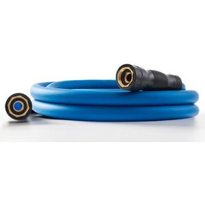 5/8" Female to Female Hot/Cold Water Leader Hose 3ft, -50 to 190 Flexible,Burst 600 Psi 3/4" Brass Fittings with Swivel Grip Handle for Outdoor,Yard, Farm, Blue