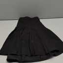 Moon Wood Women's Plus Size Pleated Tennis Skirt- Girls High Waist Athletic Golf Skirts with Shorts (XX-Large Plus, Black)