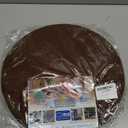 Big Hippo Chair Pads Memory Foam Chair Cushion with Ties for Dining Chair Non Slip Kitchen Pads and Dining Room Seat Cushion with Machine Washable Cover - 17"x16" (Brown)