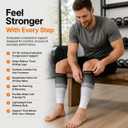 Doc Miller Calf Compression Sleeve for Men & Women – 20–30 mmHg Graduated Compression, Footless Compression Socks Alternative for Running, Shin Splints, Swelling, Varicose Veins –Calf Support, 1 Pair
