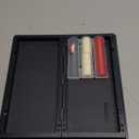 8x8 Checkers Draughts with Extendable 9x9 Inch Board, 12 Black 12 White Pieces