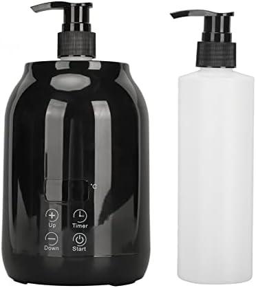 Massage Oil Warmer, Professional Electric Lotion Bottle Warmer with Two Oil Bottle Dispenser, LED Temperature Display, Essential Lube Gel Cream Heating Warmer for Home, Salon, SPA