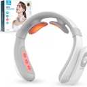 COMFIER Portable Heated Neck Massager, EMS Intelligent Electric Neck Massager with Heat and 3D Electrode Pads for Women Men