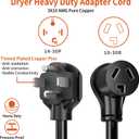 PlugSaf 1.5FT 3 Prong to 4 Prong Dryer Adapter, NEMA 14-30P to 10-30R