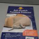 6 Pack XL Anti Cat Scratch Furniture Protector - Couch Protector from Cat Claws w/Twist Pins, Clear, Easy-to-Apply Scratching Deterrent and Shield for Sofa (Not for Leather, Velvet, Microfiber)