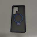 TORRAS 360 Spin Magnetic Stand for Samsung Galaxy S25 Ultra Case, Fit for Magsafe, Mil-STD Slim Protective S25 Ultra Case with Kickstand Rotatable, Aesthetic for Women Men, Ostand Spin, Navy Blue