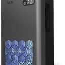 ToLife Dehumidifier for Home 95 OZ Water Tank, 1000 sq.ft Dehumidifiers for Basement Bedroom Bathroom with Auto Shut Off 7 Colors LED Light, Grey