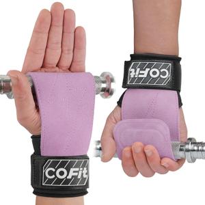 COFIT Wrist Straps for Weightlifting, Workout Wrist Wraps with Dual-Layer Oxford Leather, Enhanced Grip for Optimal Hand and Wrist Protection, Gym Lifting Straps for Deadlift and Powerlifting (Standard size (palm length over 7in), 06. Purple)