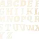 8 Inch 84 Pieces Wooden Unfinished Letters Wood Surface Alphabet Thin Wooden Letters for Crafts Wall Decor