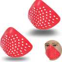 2 Pack 3D Mask Face Shell Inner Bracket for Men -Silicone Faceshell for Spider Cosplay - Face Cover for Airsoft, Paintball, and Costume Masks