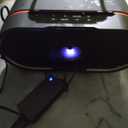 RHM K666PLUS Karaoke Machine with Powerful Sound, Deep Bass & Led Light, 2 Wireless Microphones, 7 Hours Playtime, Support Bluetooth/AUX/USB/PC for Outdoor Party