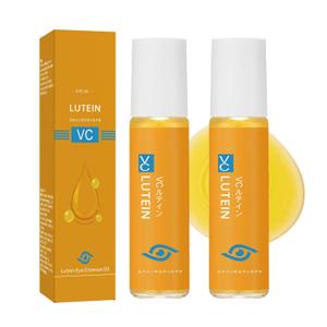 Lutein Eye Essence Oil, 2PC VC Anti-wrinkle Eye Serum Oil, RUY VC Facial Serum Rollon, Smooths Fine Lines, Deeply Moisturizes