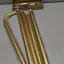 Gold Curtain Rods, Room Darkening Rod for Windows 48 to 90 Inches(4-7.5Ft), Wrap Around Curtain Rods, Heavy Duty Blackout Drapery, Modern Decorative Window Treatment Rod, Gold