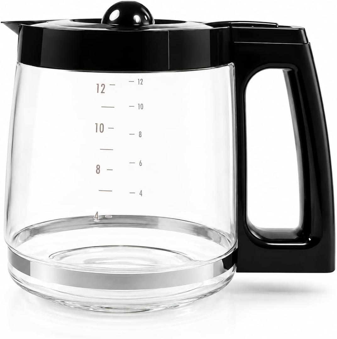 12 Cup Coffee Maker Carafe Pot Compatible with Hamilton Beach 46300 46310 49933 49350 49618 49950 49954 49957 49966 49976 49980 49980A 49980Z 49983 990117800