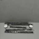 Ausemku Shower Curtain Rod Tension - 26-76 Inch Never Rust Non-Slip Spring Tension Curtain Rod No Drilling Stainless Steel Curtain Rod Use Bathroom KitchenBlack