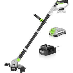 Cordless String Trimmer 3-in-1 Weed Wacker 12-Inch Grass Trimmer with Fast Charger and 2.0Ah Battery, Weed Wacker Cordless with Auto Line Feed, Weed Eater for Lawn Care