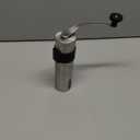 Manual Coffee Grinder,Handheld Mini Bean Conical Burr Mill,Brushed Stainless Steel