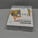 Wearable Heated Blanket with Foot Pocket & Sleeves, Electric Blanket Heated Robe for Women & Men, 5 Heat Settings, 3H Auto-Off, Machine Washable, ETL Certified, Gift-Ready, 50x70 Inches, Grey