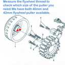 QYMOTO CFMOTO Flywheel Puller,M42 P1.5 Right Thread Magneto Stator Rotor Puller for CFMOTO Uforce Zforce 500 800 CF500 X5 Z5 X8 Z8 EX 600 (42mm)
